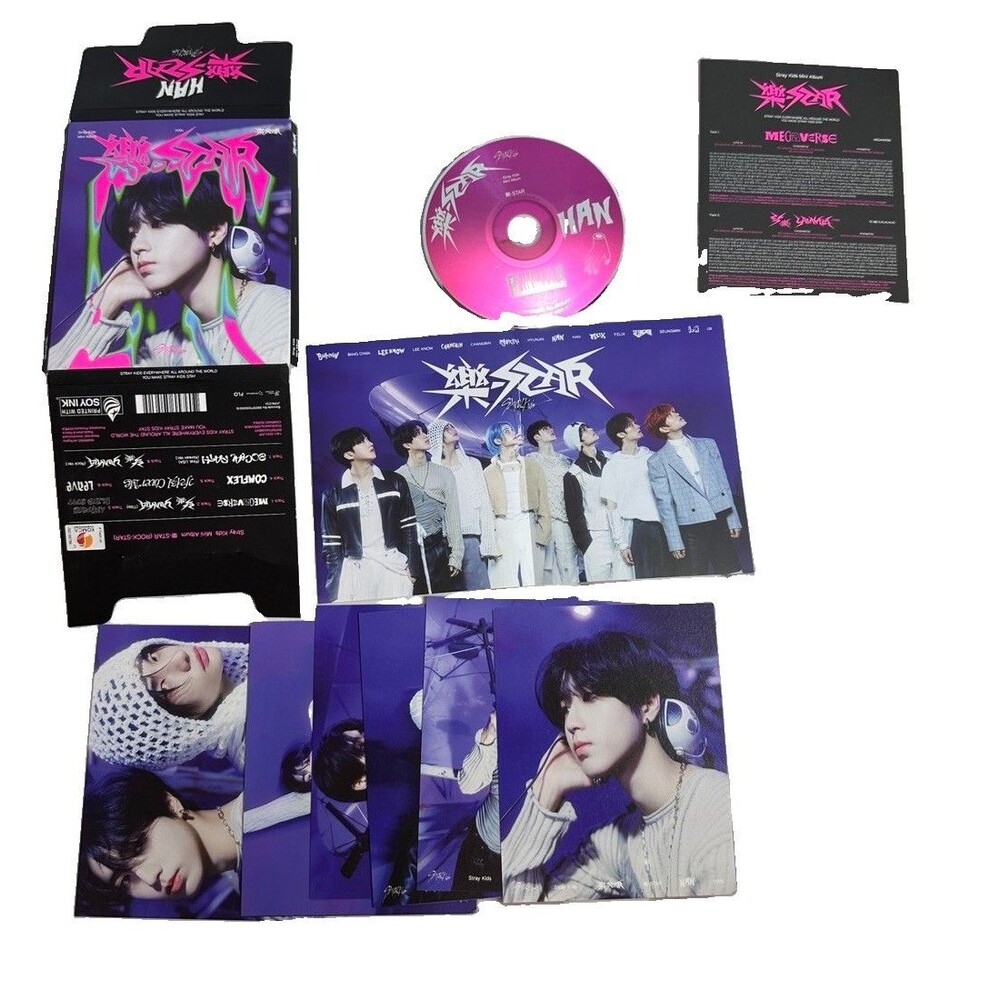 Stray Kids Han Postcard Mini Album Rock Star Vol.1 KPOP Set